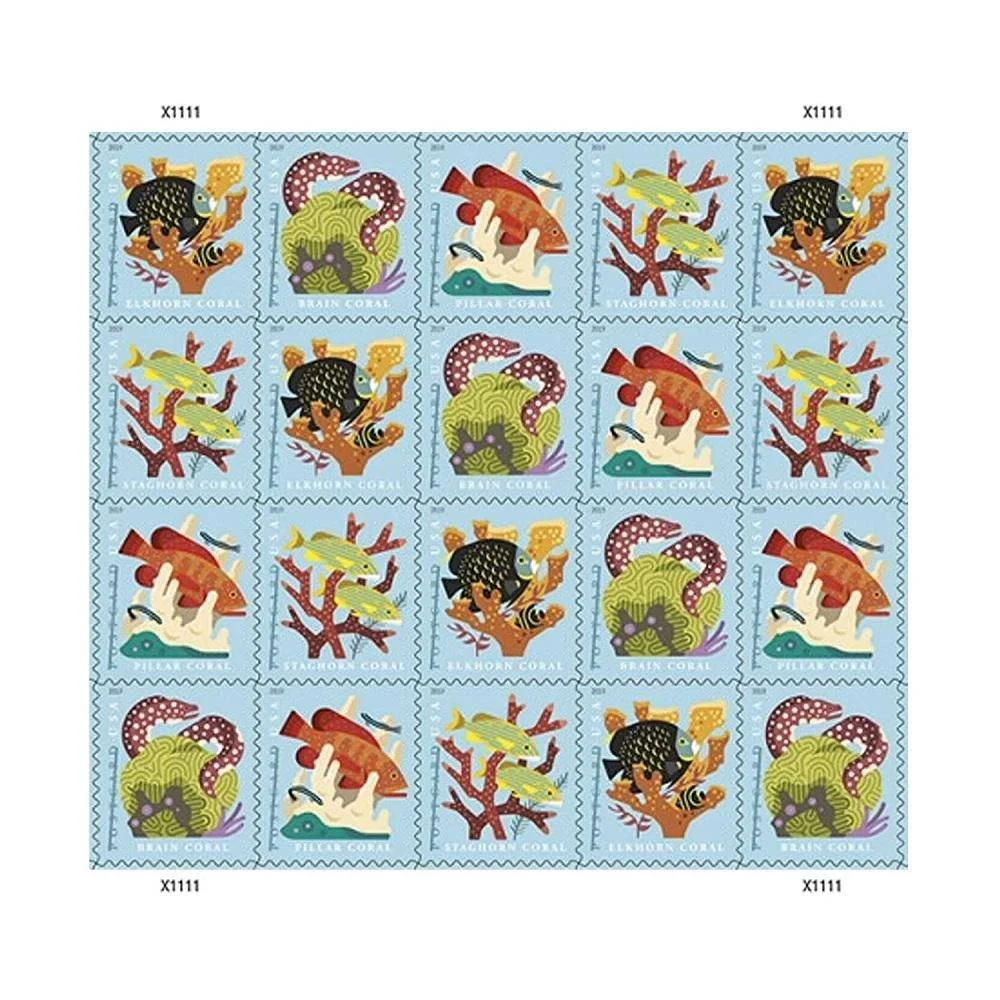 2019 Coral Reefs-USPS Forever Stamps（Sheet） - Image 2