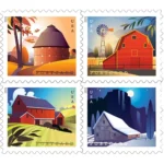 2021 Barn Postcard-USPS Forever Stamps（Sheet）
