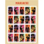2022 Mariachi-USPS Forever Stamps（Sheet） - Image 2