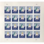 2023 Sailboats Postcard-USPS Forever Stamps（Sheet） - Image 2