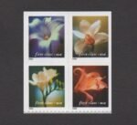 2000 Four FLower-USPS Forever Stamps（Booklet）